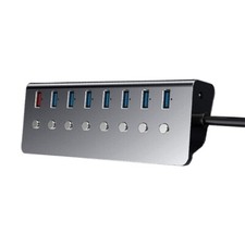 7 Ports USB 3.0 HUB 1 Charging Port, USB Splitter with Switches Computer Parts