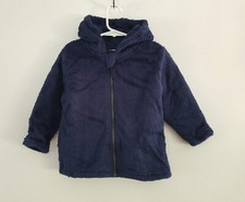 NWT HANNA ANDERSSON NAVY BLUE MARSHMALLOW FLEECE JACKET 90 3T 54