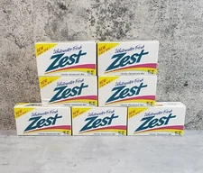 7x Vintage 1992 Zest Bar Soap Whitewater Fresh Deodorant 3.2oz NOS Sealed