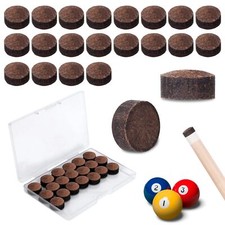 Puntas de taco de billar Puntas de repuesto para taco billar con almacenamiento