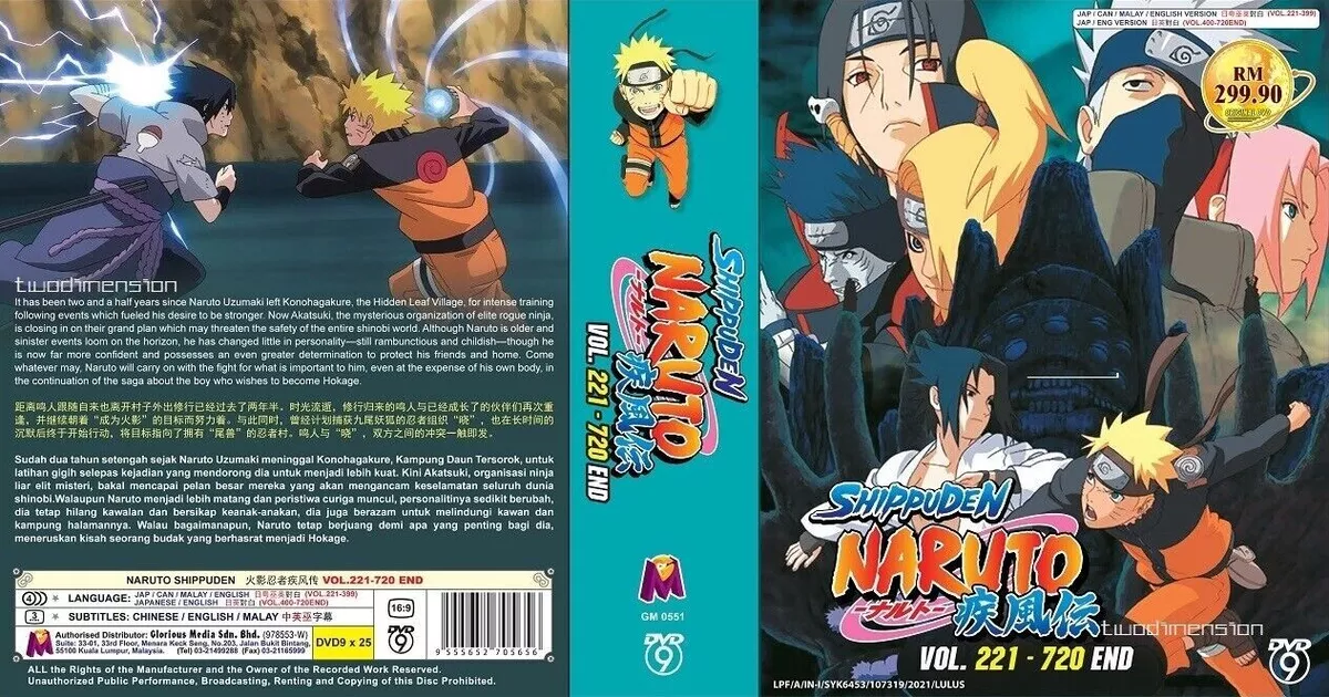 Naruto Shippuden Anime Manga Toda La Mega Coleccion (770 Capitulos