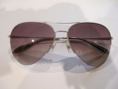 NWOT- Sama Sunglasses -Syd -Oyster Brown Gradient Lens Titanium Retail $477 