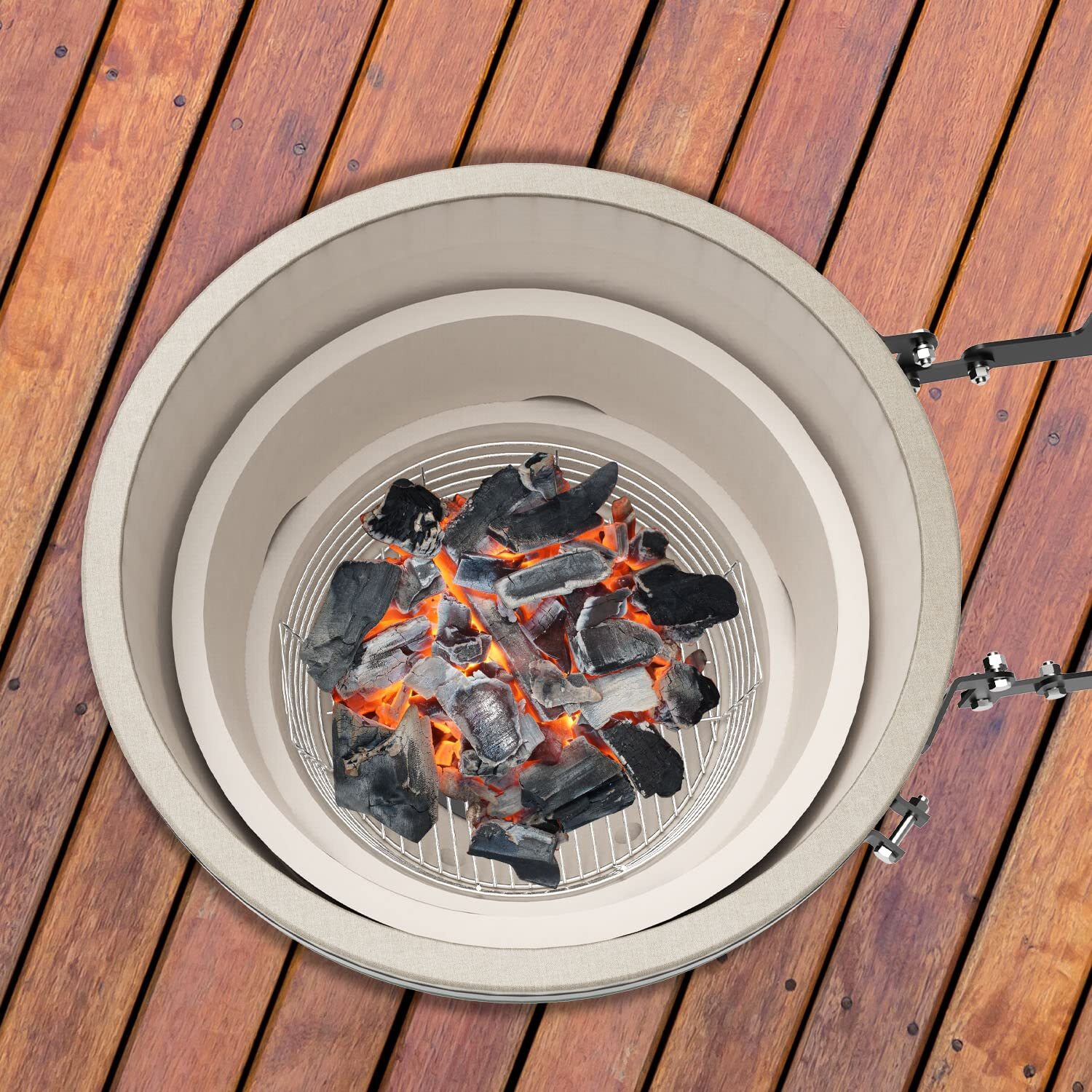 Stainless Steel Charcoal Ash Basket for XLarge Big Green Egg Grill