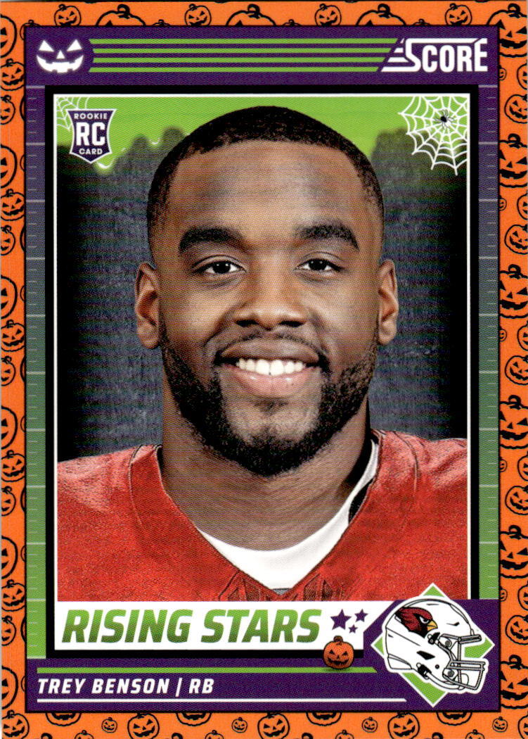 2024 Score-A-Treat #47 Trey Benson A-Treat - Rising Stars Orange Pumpkin