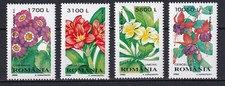 Romania 2000 Flowers 4 MNH stamps