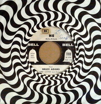 Bruce Adams   He / Suddenly There's A Valley - Single 1955