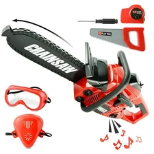 CHAINSAW TOY Pretend Play Tool Set Construction Work Shop Playset TOY CHOI'S