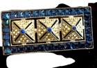 Rhinestone Brooch Gorgeous Sapphire