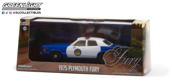 "Greenlight - 1975 Plymouth Fury \"Osage County Sheriff\" - 86602 - 1:43 - Ovp"-image