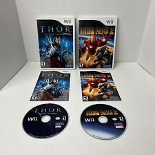 Thor God Of Thunder Wii & Iron Man 2 Wii Complete Nintendo Wii Lot