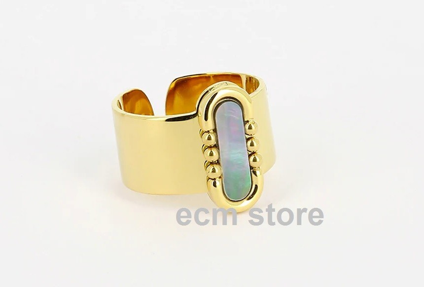 Bague ZAG ajustable Tango dorée et grise, l'idée cadeau idéale pour femme