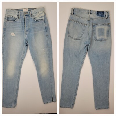 Frame Jeans Womens Sz 26 Rigid Re-Release Original Skinny Button Fly High Rise