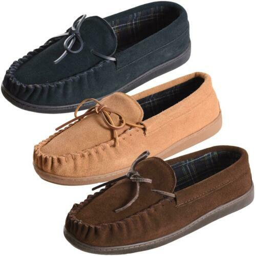 Sleepers Wilson Pantofole Uomo In Memory Foam - Colore Blu Navy - Tomaia In Velluto, Suola Robusta E Fodera A Quadri - 2