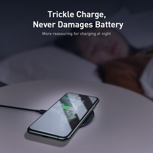 Wireless Phone Charger Baseus Simple 15W Charger For iPhone 15 13 12 Samsung - Picture 10 of 20
