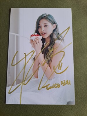 TWICE Tzuyu Autographed Signed Photo 4*6 K-POP Collection 2023 | eBay