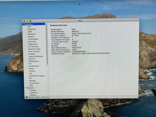 2012 Apple iMac 21.5" Desktop - Quad i5 2.7GHz - 16GB - 1TB HD - macOS 10.15.7 - Picture 11 of 24
