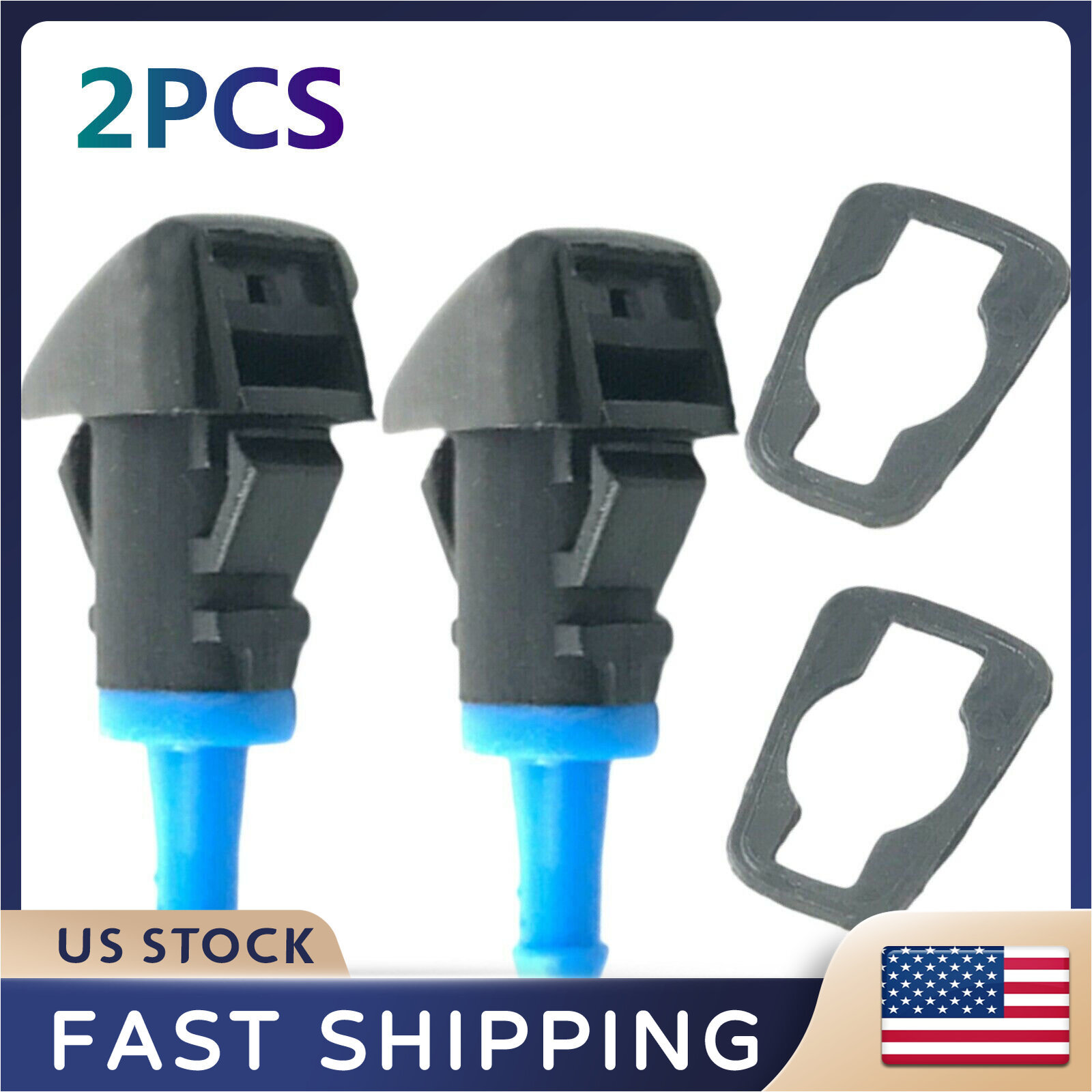 Front Windshield Wiper Washer Nozzle Jet R L Fit For Jeep Patriot Compass 08 eBay