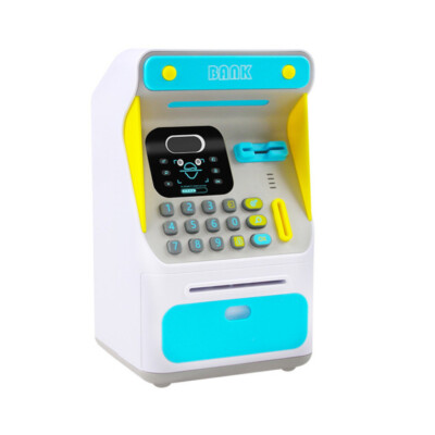 1PC Electronic Piggy Bank ATM Password Money Box Cash Coins Saving Auto Deposit