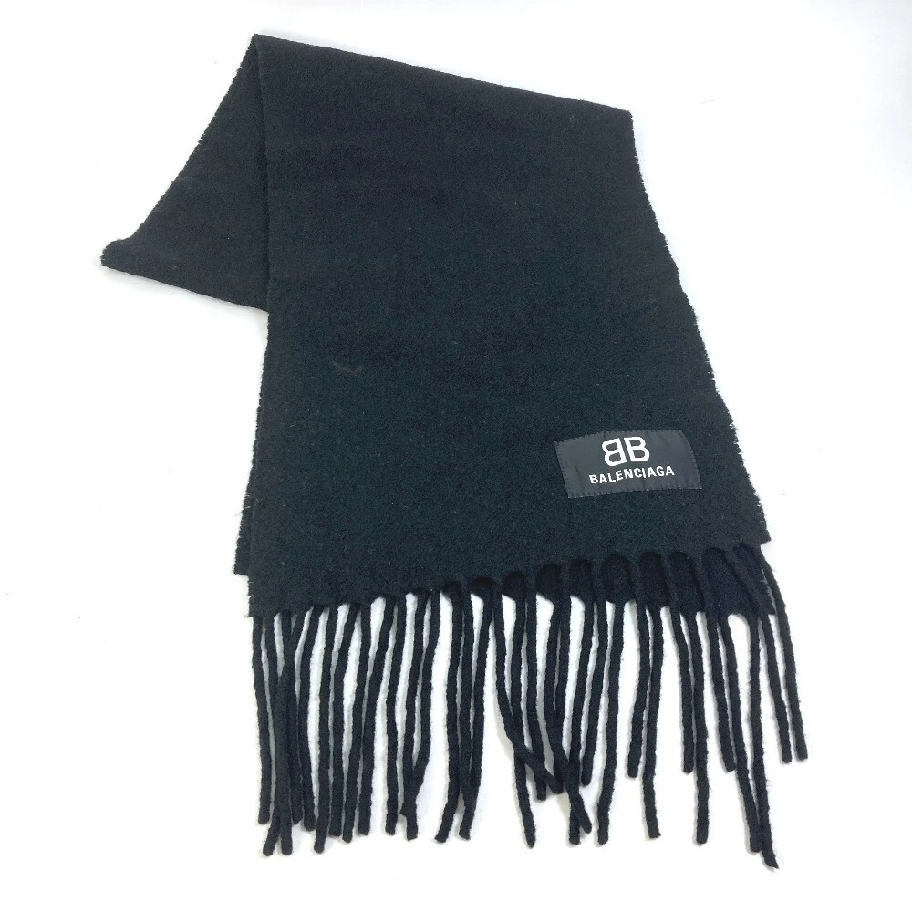 Balenciaga Logo Scarf in Natural  Lyst