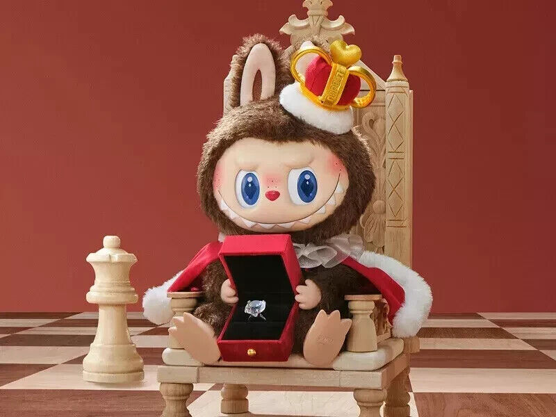 POP MART THE MONSTERS Let's Checkmate Plush Toy LABUBU KING POP MART THE MONSTERS Let's Checkmate Plush Toy LABUBU KING