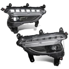 Fit For Hyundai Santa Fe Sport 2017-2018 Front Fog Lights Daytime Running Lamps