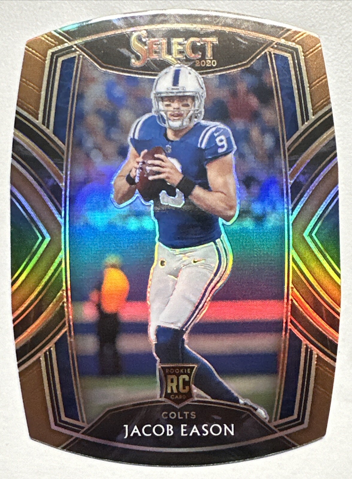 2020 Panini Select Copper Prizm Die-Cut Jacob Eason #248 Rookie RC /355 Colts