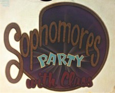  RARE  Classic Vintage Glitter Iron-On Heat Transfer "Sophomore"