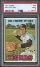 1967 TOPPS #48 BILL FREEHAN PSA 9 TIGERS *INVAJ3110
