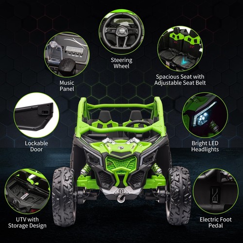 Can-Am 24V Ride on UTV Car Electric Toys 4WD Off-Road Quad, Best Gift for Kids - Picture 243 of 288