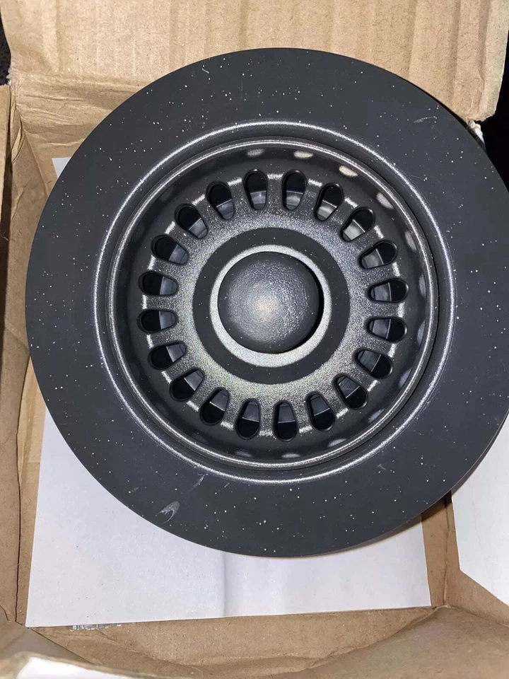 Brida de eliminación de basura Houzer 190-95 Preferra 3-1/2 granito negra Foto 3 de 4