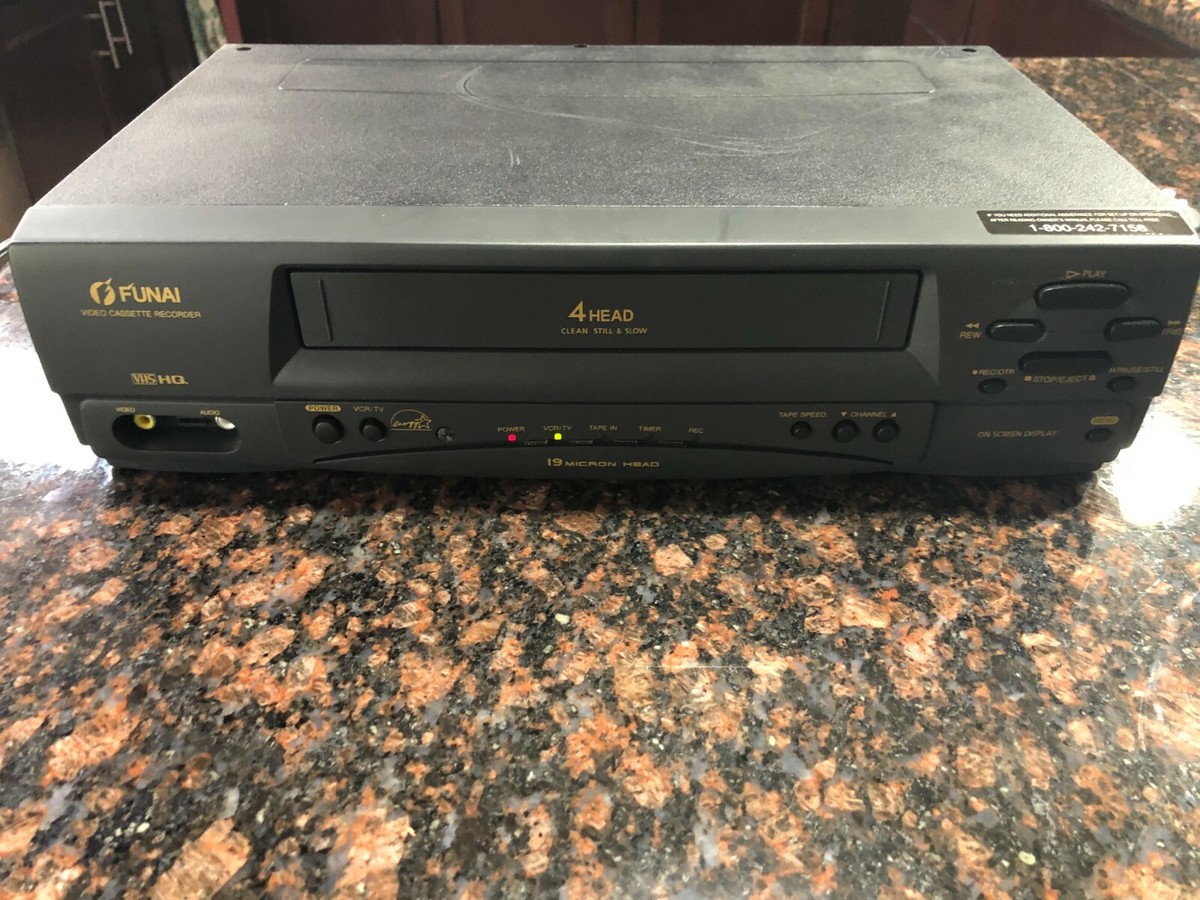 Funai F240LA VCR 4 Head HiFi VHS Video Cassette Recorder Player