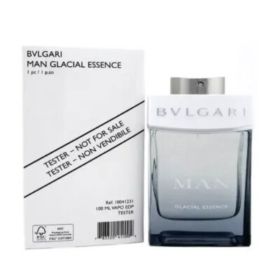 Bvlgari Man Glacial Essence Men 3.4 oz 100 ml Eau De Parfum Spray Tester