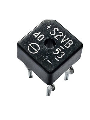 S2VB40 Brückengleichrichter, 400V DC, 400V AC, 2A, Vollwelle, einphasig - Ref:xx579