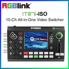 RGBlink Mini-ISO 10-Ch SDI 4K HDMI Broadcast Video Switcher for Live Streaming
