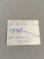 PASCAL TOPNO (1932-) Bishop India signed photo 2 x 2 rare