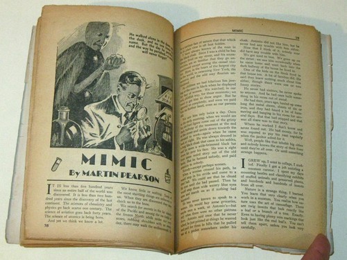 Seltene Dezember 1942 ASTONISHING STORIES Zellstoff Zeitschrift! Taa der Schreckliche! Mimik! - Bild 7 von 7
