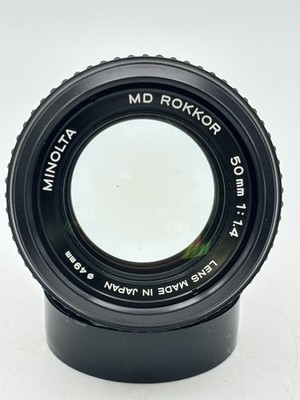   Minolta MD Rokkor Lens  50mm  Objektiv f/1.4   Lichtstarker Klassiker