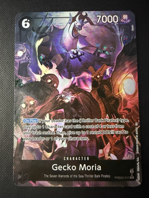 One Piece Card Game Gecko Moria PRB02-013 SP Special Foil EN 7000 Power