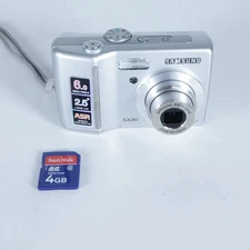 Samsung Silver Digimax S630 6MP Digital Camera with 3x Optical with SD Card