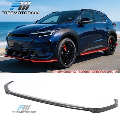 Fits 23-25 Subaru Solterra ST Front Bumper Lip Chin Splitter Carbon Fiber Print