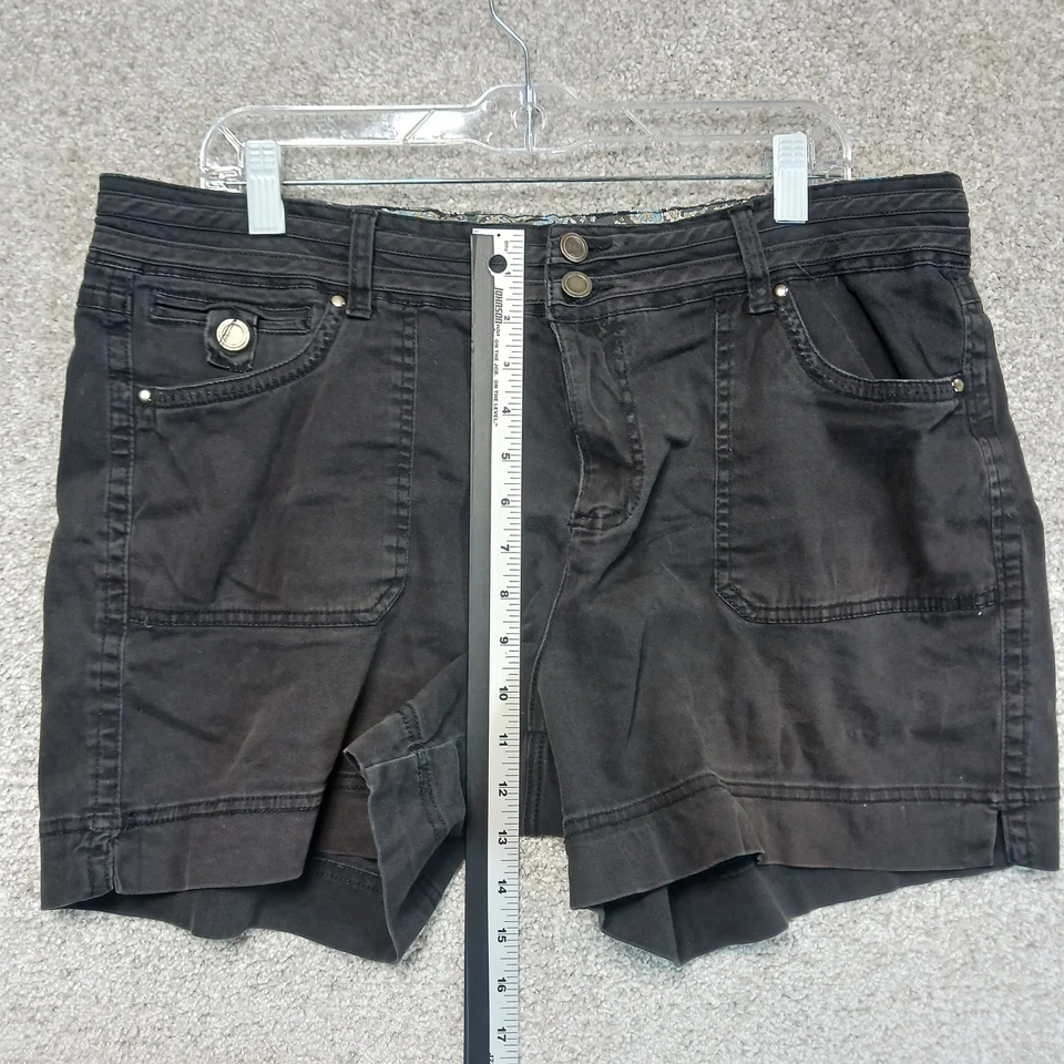 Шорты женские One5One 16 повседневные универсальные эластичные карманы средняя посадка хлопковая смесь - Изображение 4 из 4