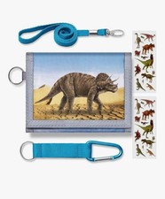 Children's Trifold Wallets Fashion Portable Card Holder Classic Dinosaur