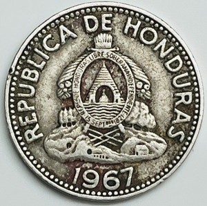1967 Honduras 10 Centavos KM# 76.2 Circulated Condition