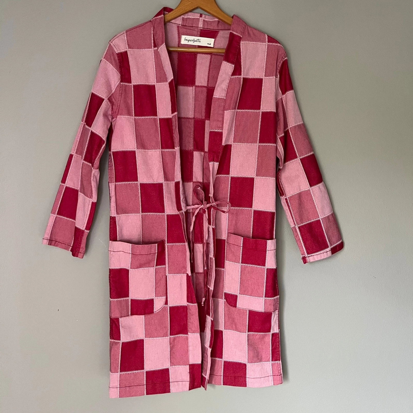 VETEMENTS Giacca Imperfetta Donna Taglia S Patchwork Longline Kimono