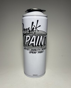 Vintage / Discontinued Fresh Paint Spray Paint Can, FULL, Unused. Solid Black.