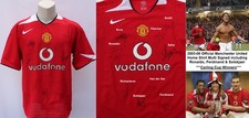 2005-06 Manchester United Cup Winners Home Shirt Squad Signed inc. Ronaldo & Rio
