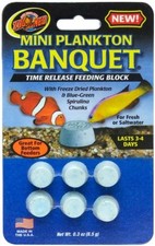 Zoo Med Mini Plankton Banquet Time Release 3-4 Day Feeding Block 0.3oz 3-Pack