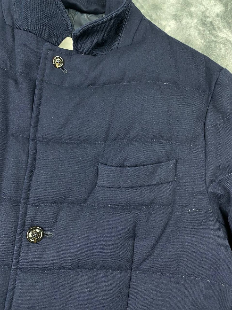 Moncler Rodin Wool Down Jacket Men Size L Blue | eBay