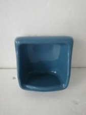 ACCESSORIO BAGNO IN CERAMICA BLU COBALTO  DA INCASSO PORTA SAPONE