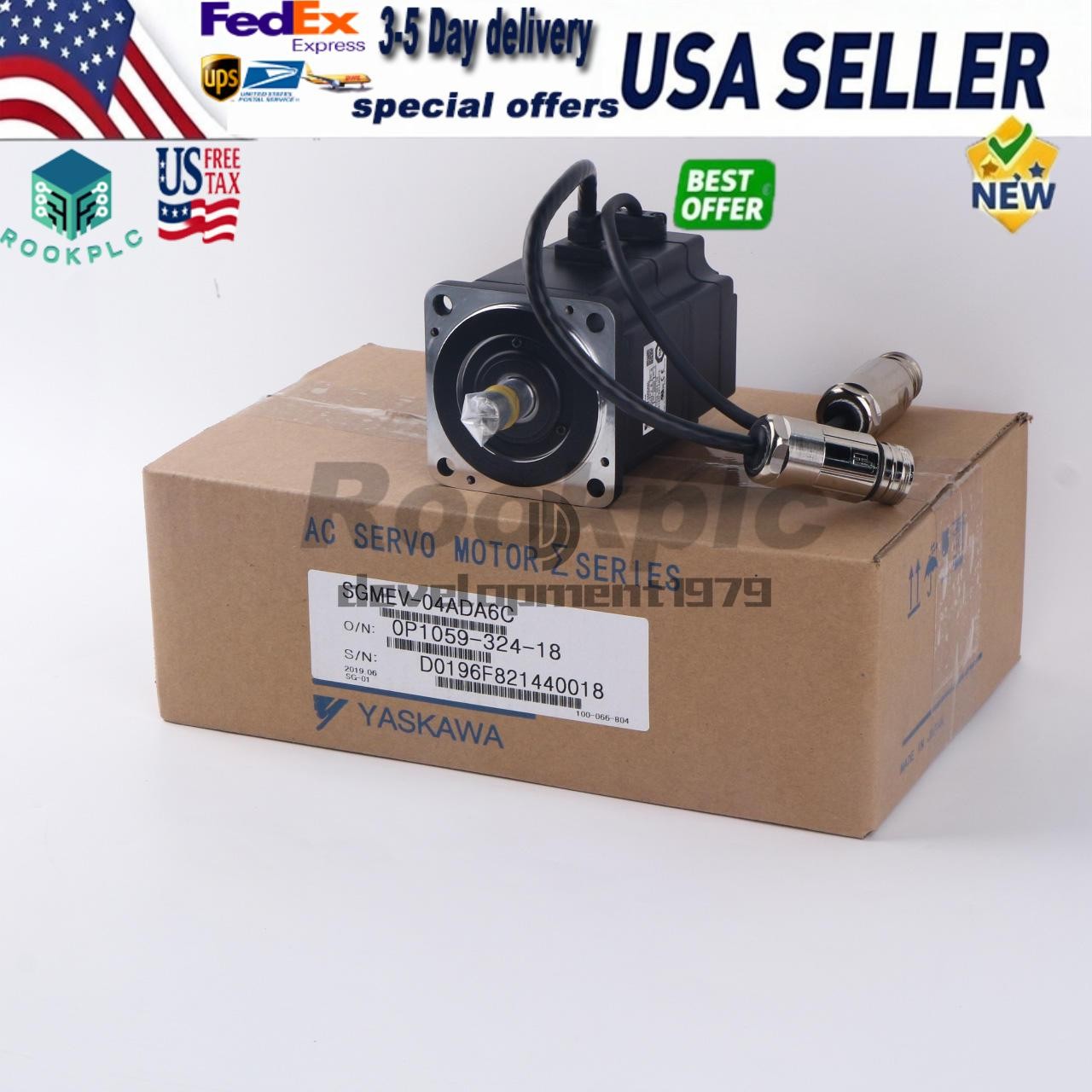 US FREE TAX ONE  YASKAWA AC SERVO MOTOR SGMEV-04ADA6C #SK